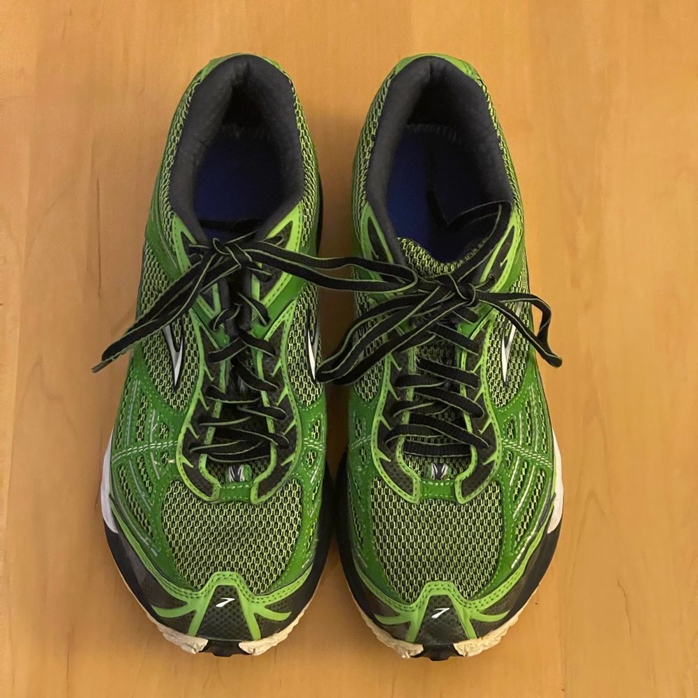 BROOKS GHOST 13 - Men's Green Athletic Shoes